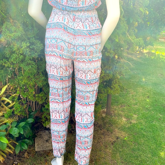 Strapless long pant romper jumpsuit jumper - Picture 3 of 3